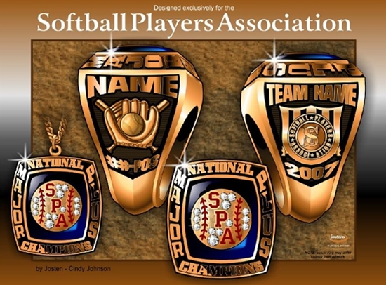 Picture of Major Plus National Champion Ring/Pendant w/ SPA - White Lustrium