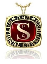 Picture of AAA National Champion Ring/Pendant w/ SPA Encrusting - White Lustrium AAA National Champion Pendant w/ SPA Encrusting