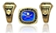 Picture of Women's Heart of Ohio Champion Ring/Pendant w/Crossed Bat Encrusting - Suncast