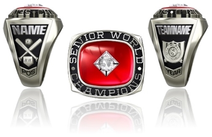 Picture of Women's Senior World Champion Ring or Pendant w/25pt Cubic Zirconia Tubeset